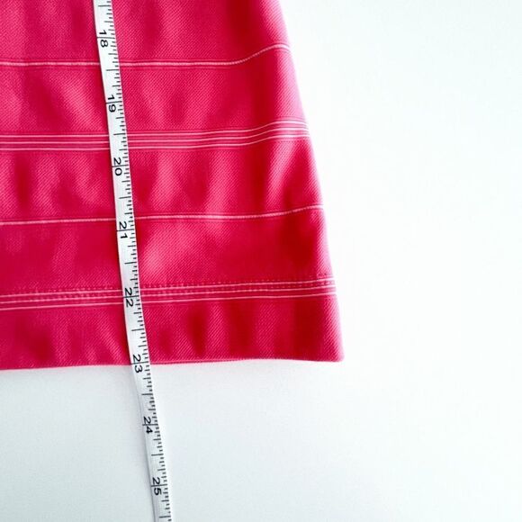 Nike Golf Womens Athletic Top Fit Dry Collared Sleeveless Stripes Pink Large - Picture 6 of 6